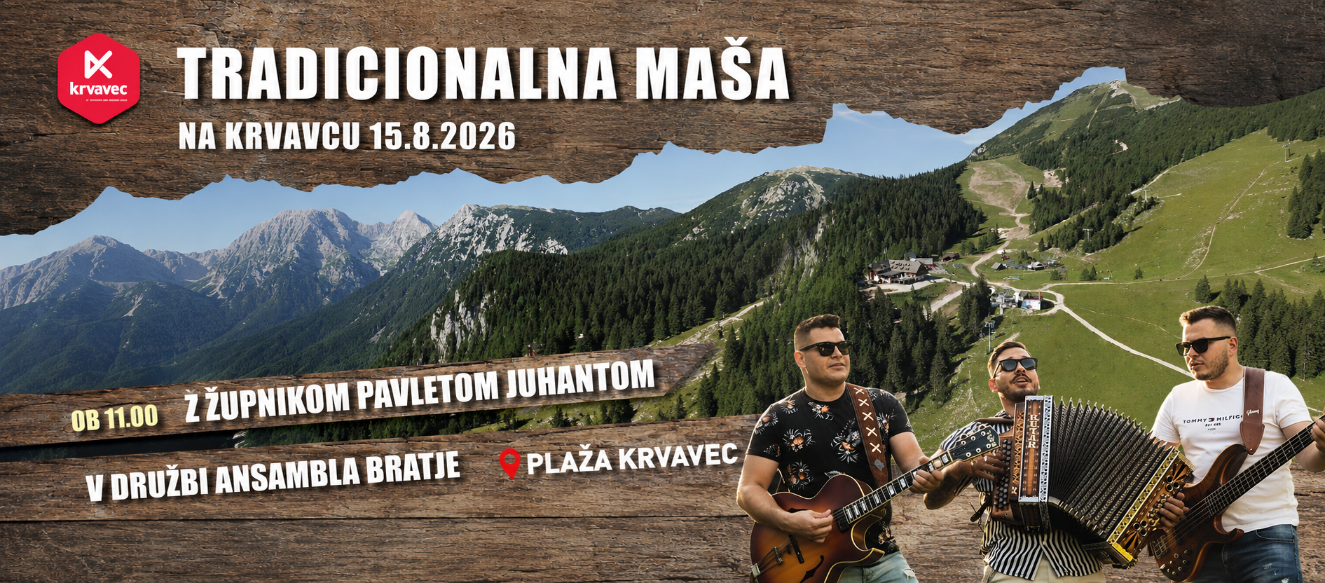 Tradicionalna maša na Plaži Krvavec
